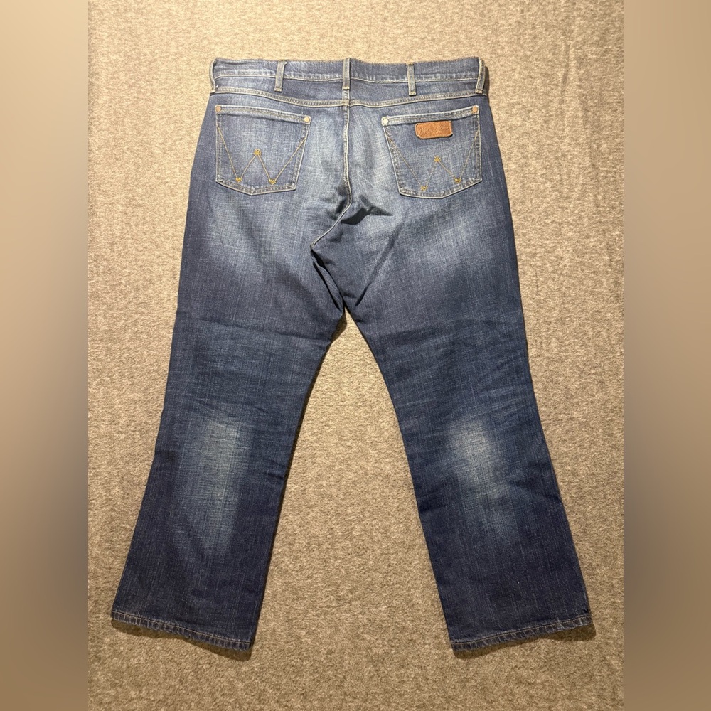 Wrangler Retro Jeans Mens 40x32 blue Relaxed Boot western stretch comfort farm